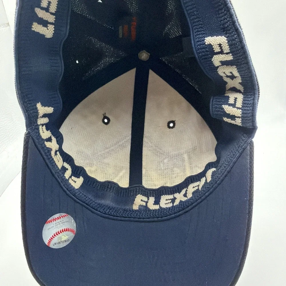 Tampa Bay‎ Rays '47 Brand Blue Blackout Flex Fit Hat MLB Baseball Cap S/M